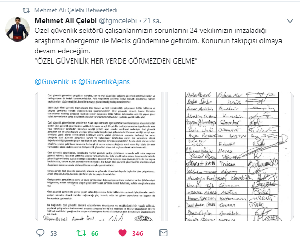 CHP İzmir Milletvekili Çelebi’den Özel Güvenlik Görevlilerinin Özlük Hakları için Meclis Araştırması Talebi