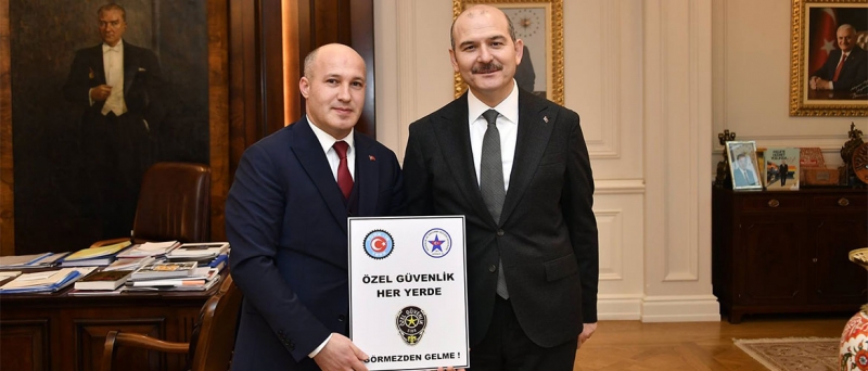 Güvenlik-İş Sendikası Genel Başkanı Çağırıcı'dan Süleyman Soylu'ya Ziyaret