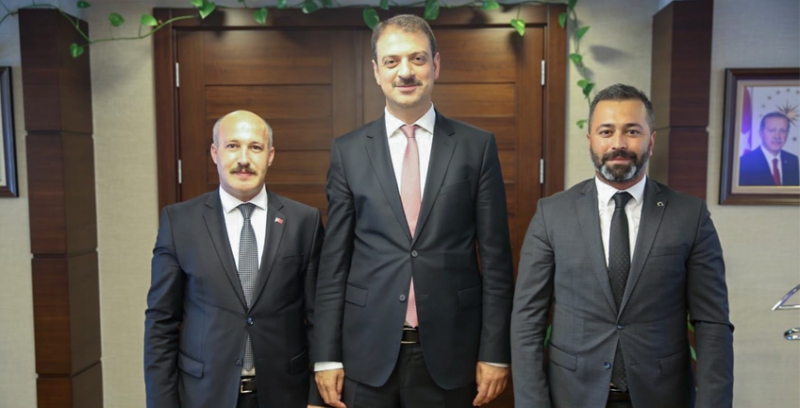 Güvenlik-İş Sendikası, Gençlik ve Spor Bakanlığı Bakan Yardımcısı Sinan Aksu'yu Ziyaret Etti.