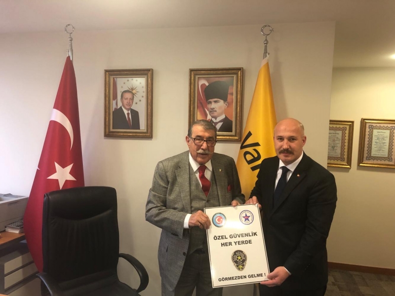 Güvenlik-İş Sendikasından VakıfBank YK Başkanı Abdülkadir Aksu'ya Ziyaret