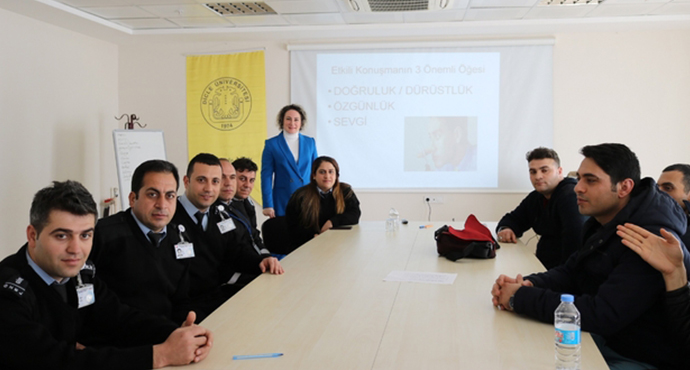 Özel Güvenlik Personeline Diksiyon ve Etkili Konuşma Semineri Verildi
