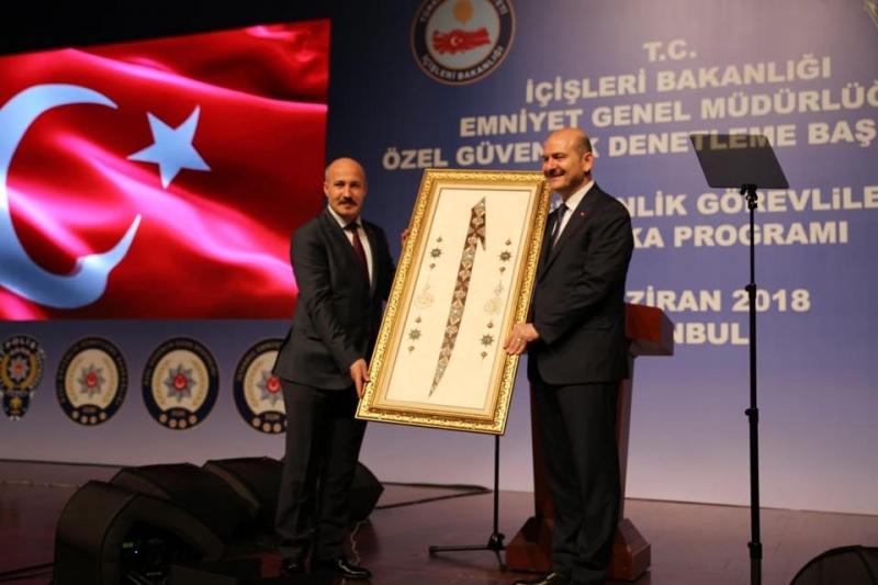 Özel Güvenlik Sertifika Programında Bakan Soylu’ya Teşekkür