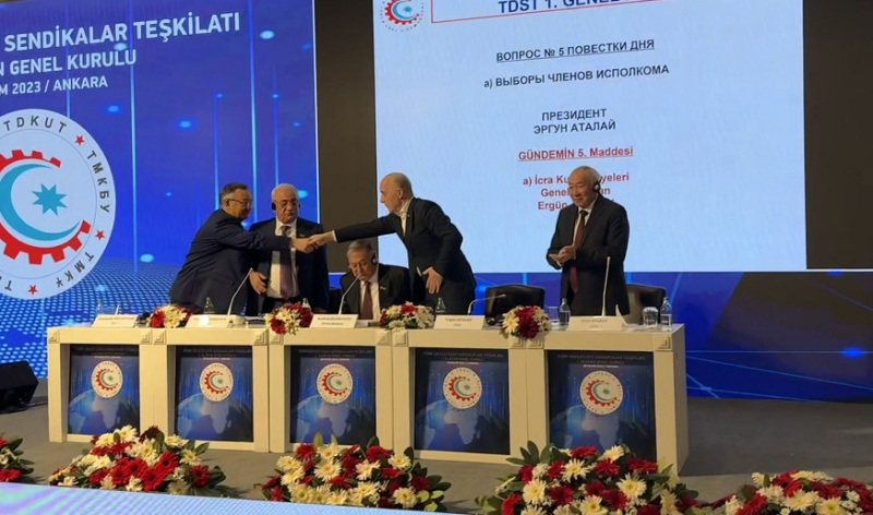 Türk Devletleri Sendikalar Teşkilatı Birliği'nin Yeni Genel Başkanı Ergün Atalay Oldu