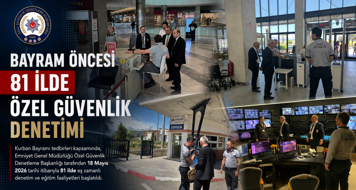 Kurban Bayramı Öncesi 81 İlde Özel Güvenlik Denetimi Başlatıldı