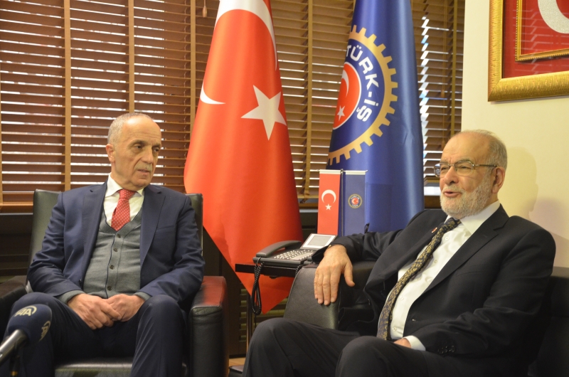 Karamollaoğlu'ndan Türk-İş'e Ziyaret